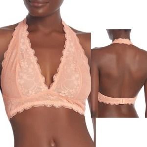 Free People NWT Galloon Lace Halter Bralette XS